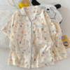 Đồ ngủ nữ mềm mại Thoải mái pijama ngắn tay hoạ tiết dễ thương đồ bộ mặc nhà Bộ đồ ngủ pyjama